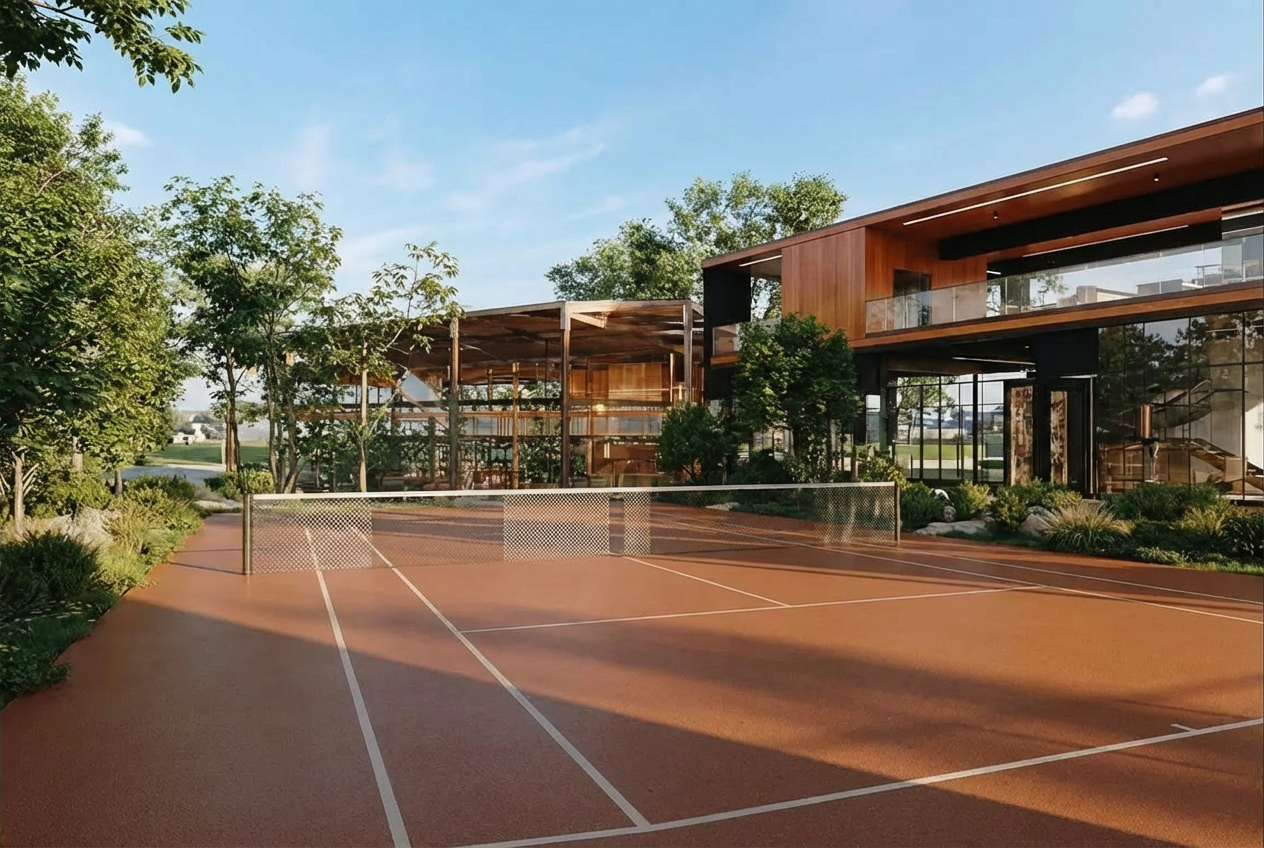 PrimeLux outdoor padel court in Bali